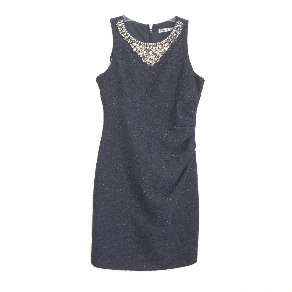 Eliza J Women's Beaded Ruched Sleeveless Dress